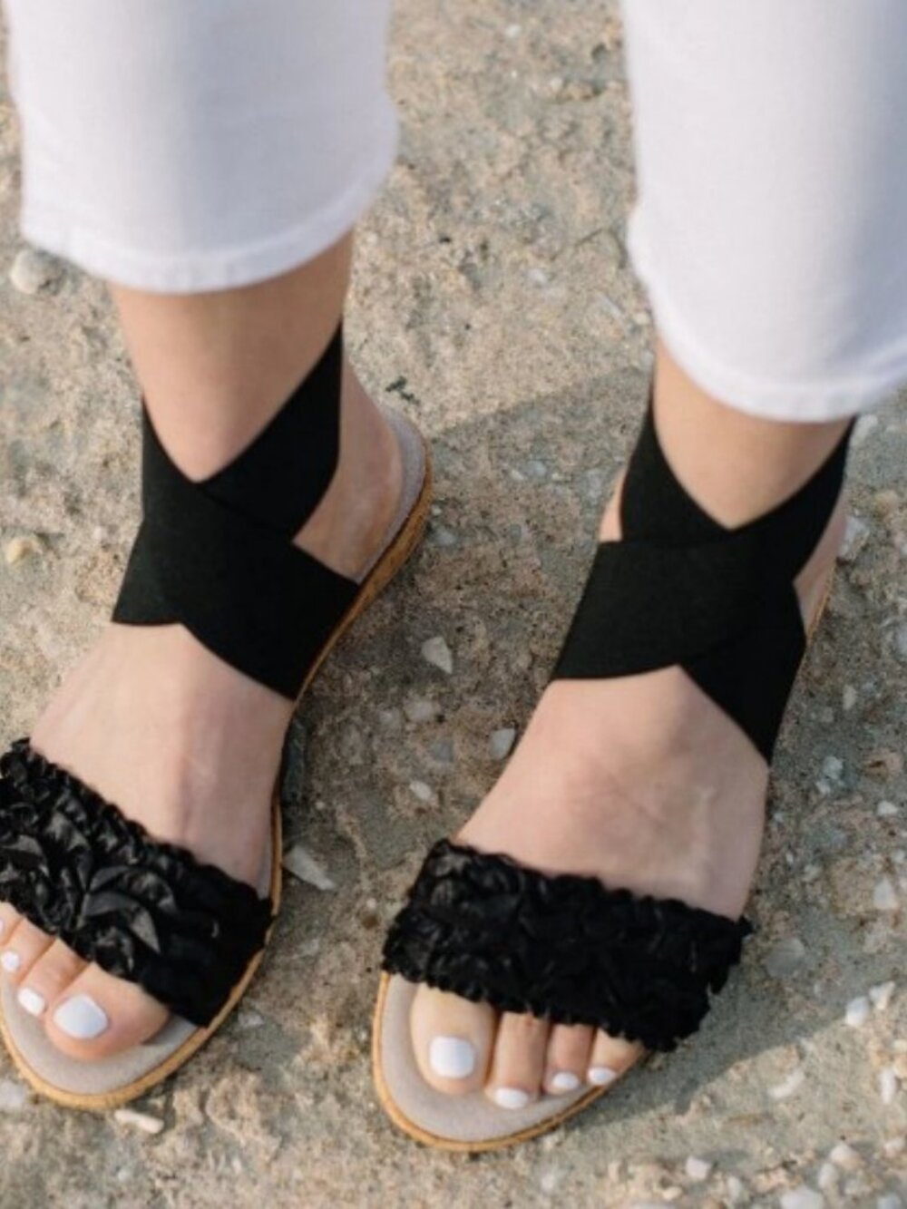 CHARLESTON SHOE CO. Benjamin Care Sandal in Onyx